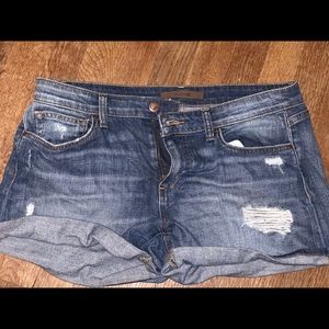 Gently worn denim shorts